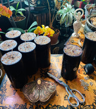 Load image into Gallery viewer, Star Goddess 3x6 Black Altar Candle
