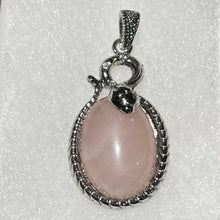 Load image into Gallery viewer, Rose Quartz in Serpent Setting
