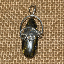 Load image into Gallery viewer, Tiger Iron Wrapped in Sterling Silver
